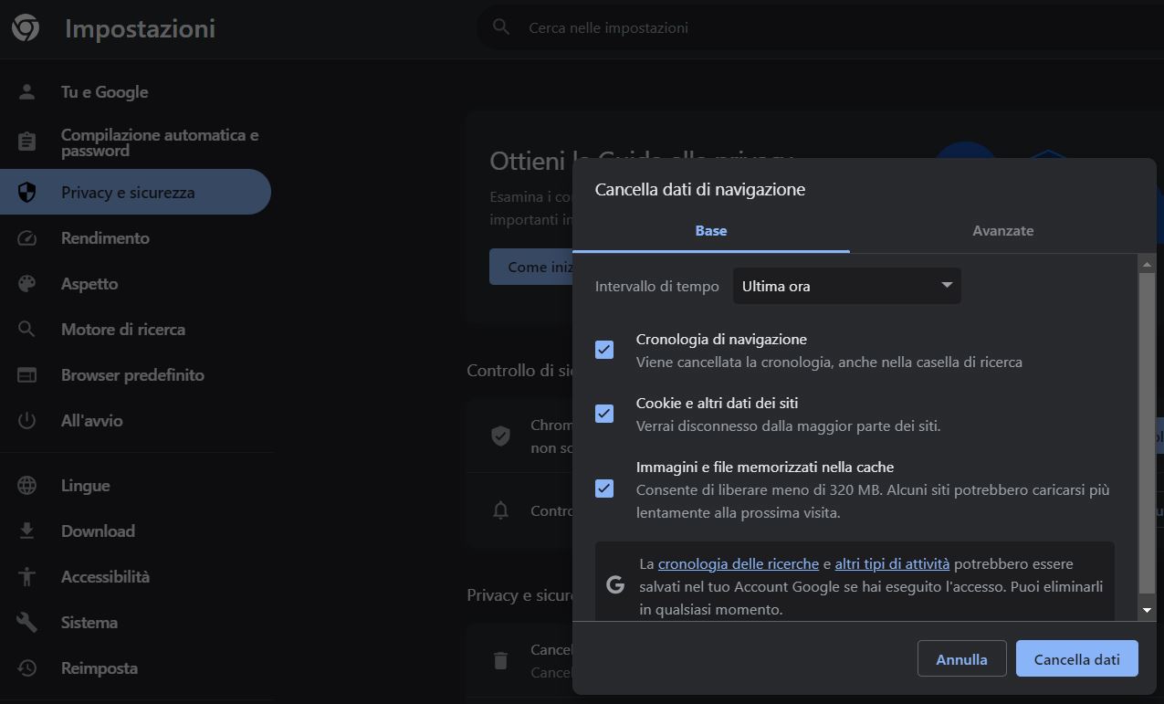 cronologia-google-chrome Come si cancella la cronologia del browser? Guida completa