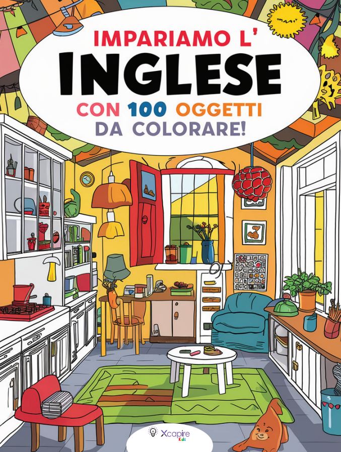 Impariamo l'Inglese con 100 Oggetti da Colorare